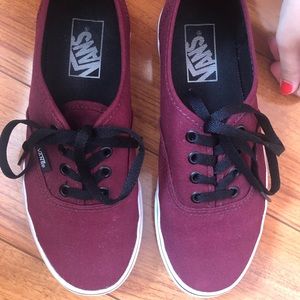 Authentic Maroon Vans